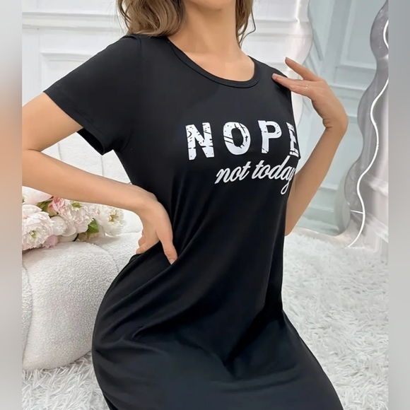 Nope Not Today Nightshirt or Long Top NWT - Picture 5 of 7